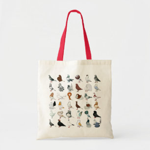36 Pigeon Breeds Tote Bag