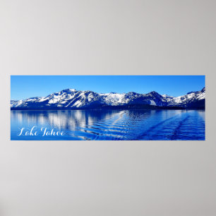 36" X 12" GORGEOUS LAKE TAHOE POSTER (MATTE)