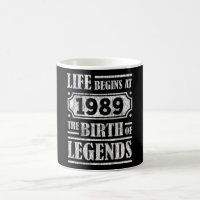 36 Year Old 1989 Birth Of Legend 36th Birthday