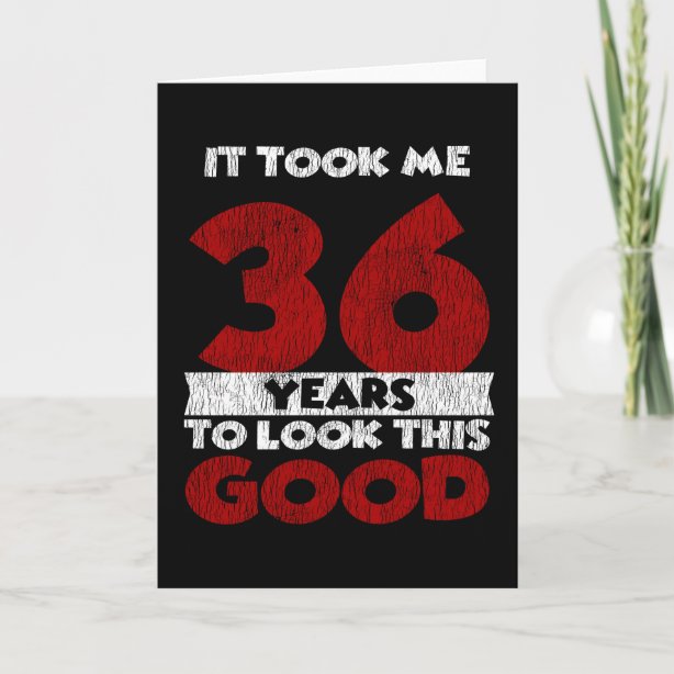 36th Birthday Cards Zazzle UK