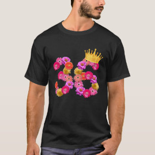 36 Year Old Birthday Women Flower Crown Its My 36t T-Shirt