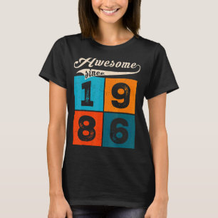 36 Year Old Men Women On Birthday Awesome Since 1 T-Shirt