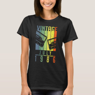 36 Year Old Vintage July 1986 36th Birthday T-Shirt