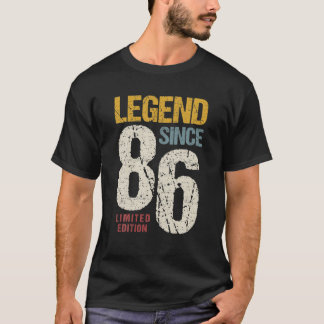36 Years Old Vintage 1986 36Th Birthday Decoration T-Shirt