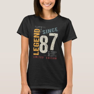 36 Years Old Vintage 1987 36th Birthday Decoration T-Shirt