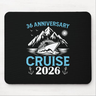 36th Anniversary Cruise 2026 Matching Wedding Coup Mouse Mat