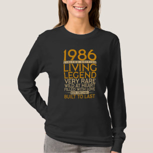 36th Birthday Living Legend 1986 T-Shirt