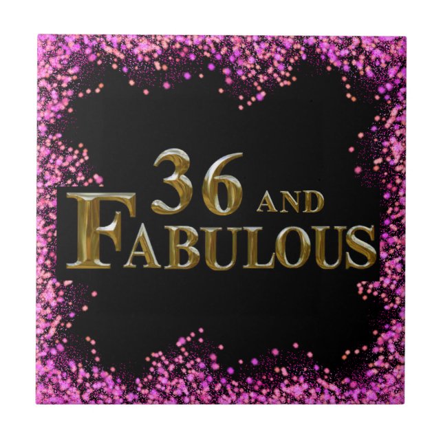 36th  Birthday  Tile (Front)