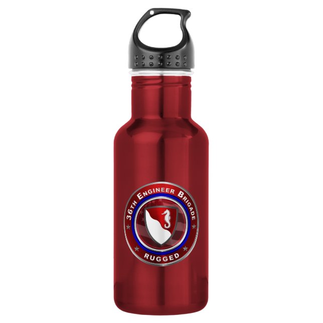 36th Engineer Brigade  532 Ml Water Bottle (Front)