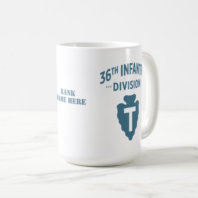 36th Infantry Division Badge Coffee Mug (Front Right)