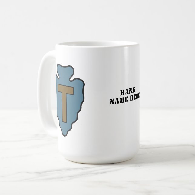 36th Infantry Division Badge - Customisable Coffee Mug (Front Left)
