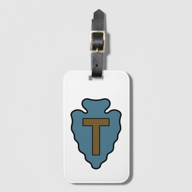 36th Infantry Division Badge Luggage Tag (Front Vertical)