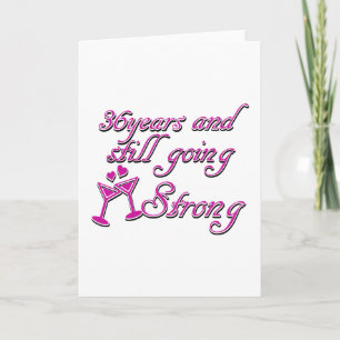 36th wedding anniversary card