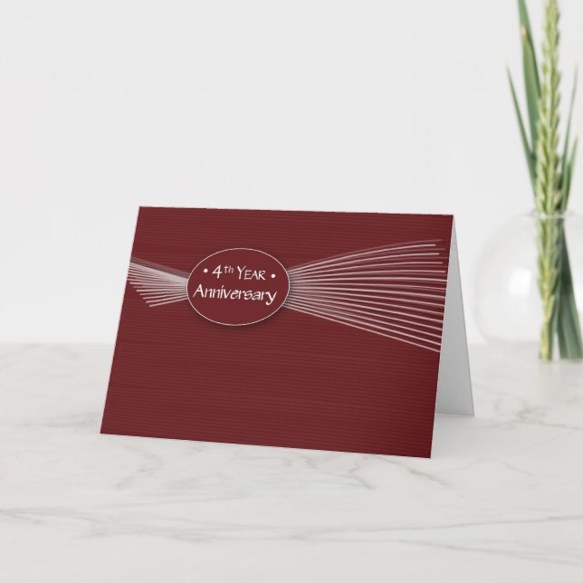 3702   4th Year Employee Anniversary Card (Front)