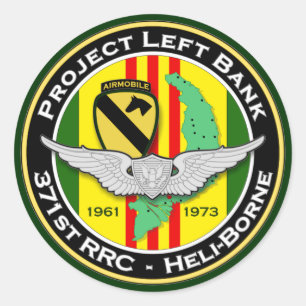 371st RRC PLB 3c - ASA Vietnam Classic Round Sticker