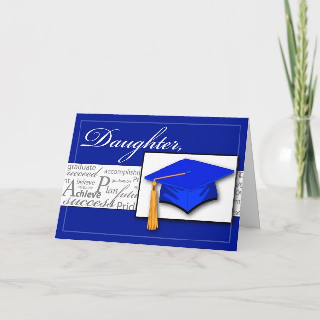 3727 Daughter Graduation Words Card (Front)