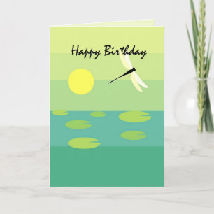 3749 Dragonfly Birthday Card