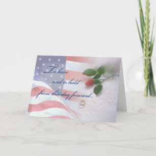 3788 Military Wedding Congratulations Card