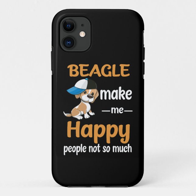 37 Beagle Make Me Happy Case-Mate iPhone Case (Back)