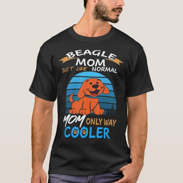 37 Beagle Mum Cooler Beagle T-Shirt (Front)