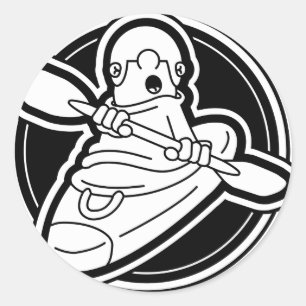 37_KC_logo Classic Round Sticker