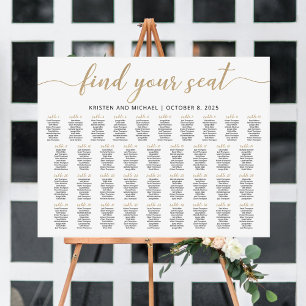 37 Tables Find Your Seat Seating Chart Plan