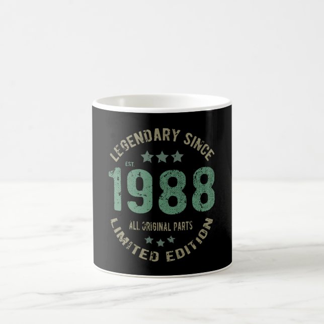 37 Year Old Bday 1988 Legend 37th Birthday Gift Coffee Mug (Center)