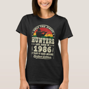 37 Year Old Deer Hunting Hunters Vintage 1986 37th T-Shirt