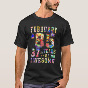 37 Year Old Girl Made In February 1985 37Th Birthd T-Shirt