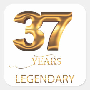 37 years legendary sticker