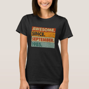 37 Years Old Awesome Since September 1985 37th Bi T-Shirt