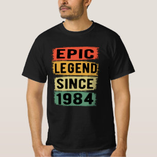 37 Years Old Bday 1984 Epic Legend 37th Birthday T-Shirt