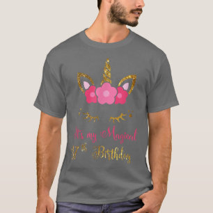 37 Years Old Birthday Girl Funny Unicorn 37th Birt T-Shirt