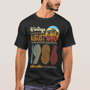 37 Years Old Birthday  Vintage August 1986 Women M T-Shirt