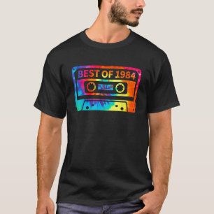 37th Birthday 37 Years Old Tie Dye Best 1984 Casse T-Shirt