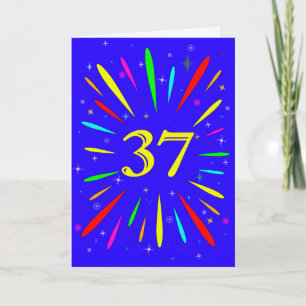 37th Birthday Explosion Card