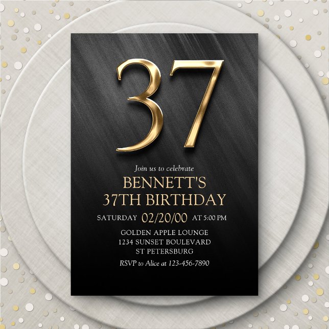 37th Birthday Invitation (Creator Uploaded)