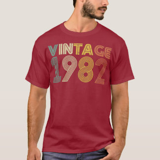 37th Birthday T Shirt Gift Vintage 1982 Men