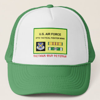 37TH TACTICAL FIGHTER WING VIETNAM WAR VET TRUCKER HAT