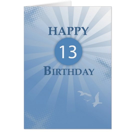 3824 13th Birthday Boy Card