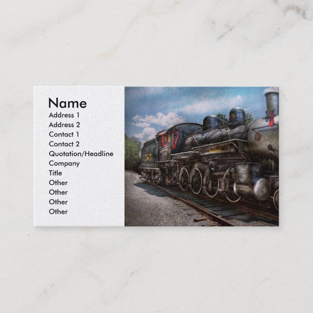 385 - Train - Steam - 385 Fully restored Business Card (Front)