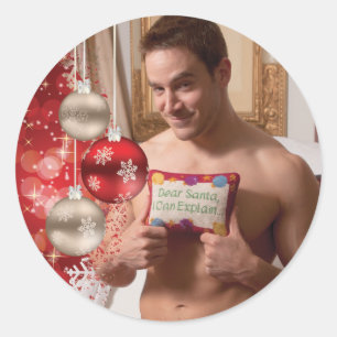 38886B-RA Chris Rockway Christmas Classic Round Sticker