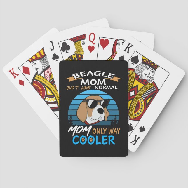 38 Beagle Mum Cooler Playing Cards (Back)