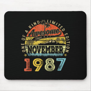 38 Limited Edition 1987 One Of A Kind November 38t Mouse Mat