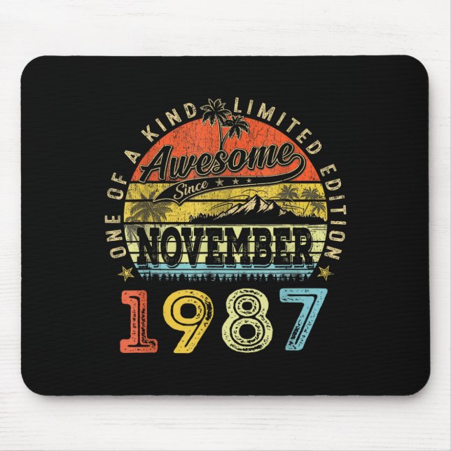 38 Limited Edition 1987 One Of A Kind November 38t Mouse Mat (Front)