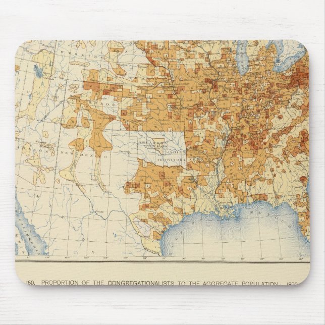38 Presbyterians, Congregationalists 1890 Mouse Mat (Front)