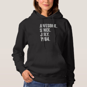 38 Year Old 38th Birthday Awesome Since July 198 Hoodie