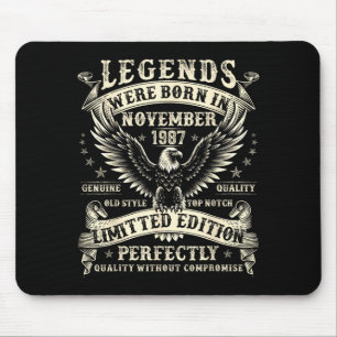 38 Year Old Bday For Men 38th Birthday November 19 Mouse Mat