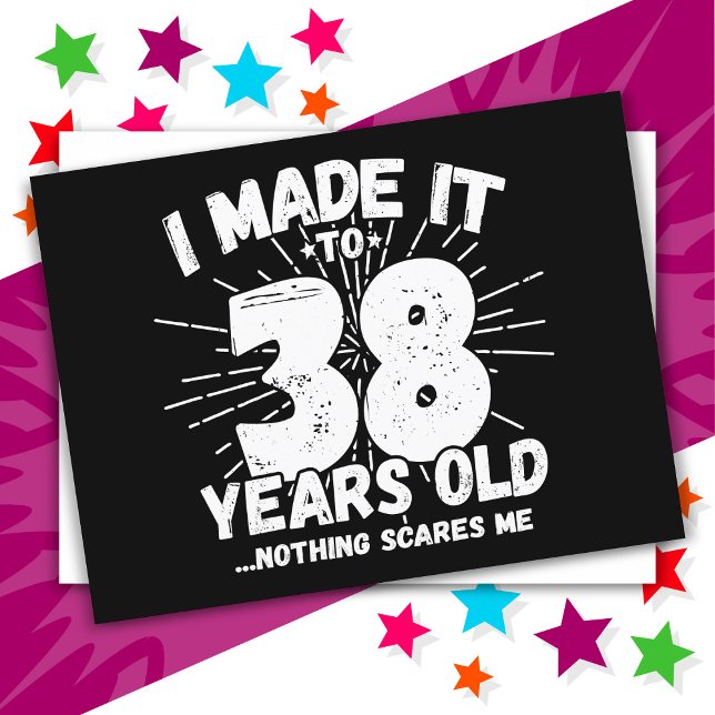 38 Year Old Sarcastic Meme Funny 38th Birthday Postcard (Creator Uploaded)