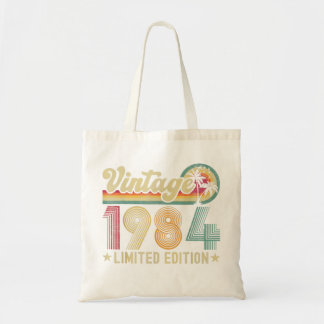 38 Year Old Vintage 1984 38th Birthday Gifts Women Tote Bag